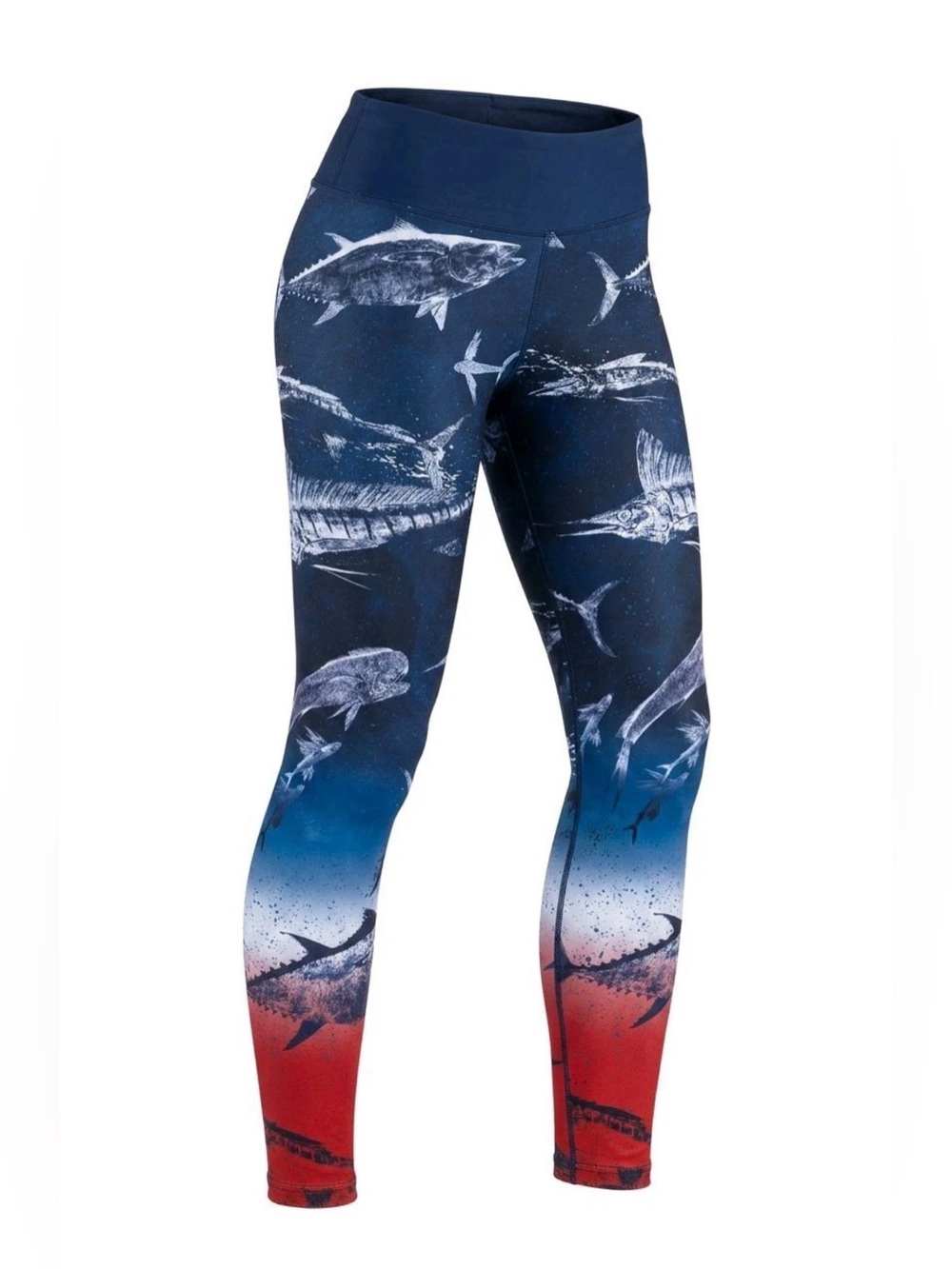 Pelagic Maui Marine Life Print Leggings NWT Size Medium